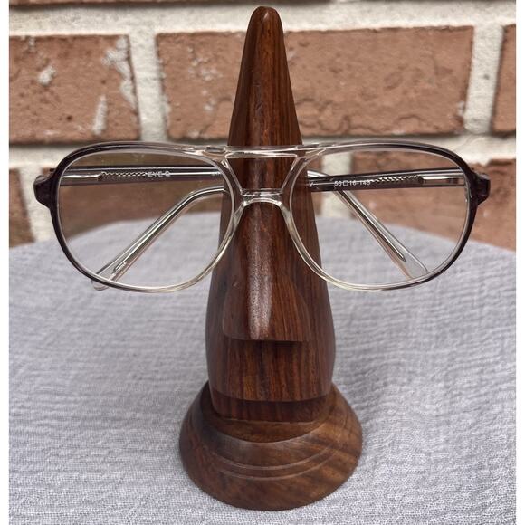 Eye Q Grey Plastic Aviator Type Eyeglass Frames 56-16-145 FRAMES ONLY - Picture 1 of 7